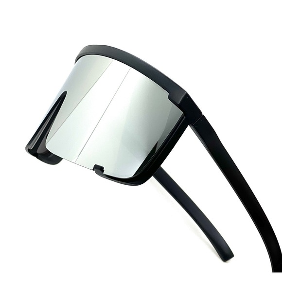 UV400 Protection Sport Ski Driving Shield Sunglasses Women Oversized Mirrored - Picture 12 of 15